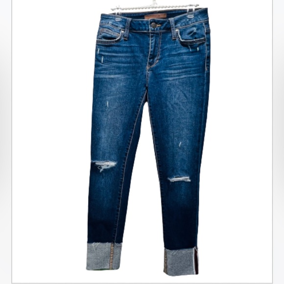 JOE’S JEANS “The Charlie” High Rise Cropped Cuff Denim Jean Size 26 - Picture 2 of 13